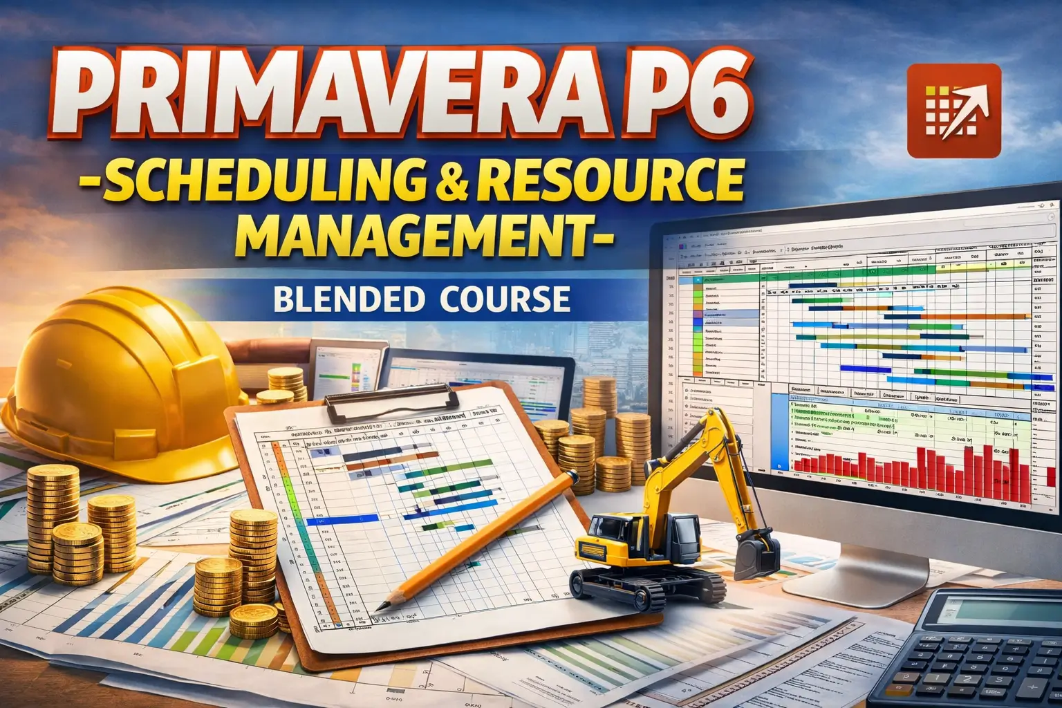 Primavera P6 – Scheduling & Resource Management-Blended course