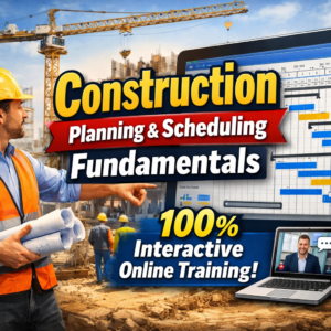 Construction Planning & Scheduling Fundamentals – 100 % online Interactive Training